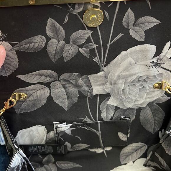 Ted Baker black & gold hard shell purse crossbody bag - Picture 4 of 5